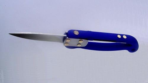 flip knife blue